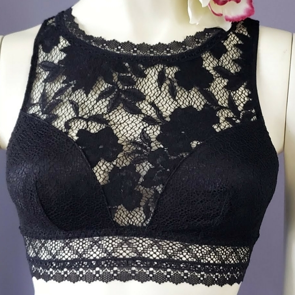 Victoria's Secret Bra Bralette Black Lace Sz Sm - Picture 3 of 7